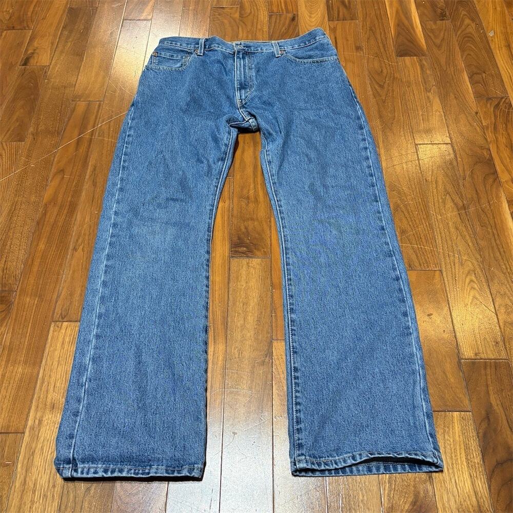 Levi's 517 Jeans Men's W36 L32 Medium Wash Blue Bootcut Red Tab